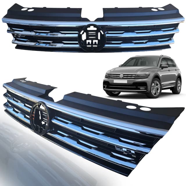 Atrapa zderzaka VOLKSWAGEN TIGUAN II 5NA 16-20R CHROM